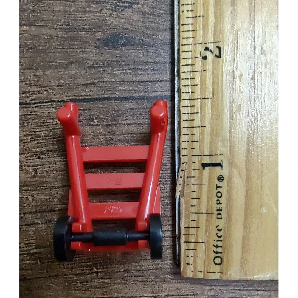 LEGO RED Handtruck Minifigure Gear Hand Truck Warehouse Shipping Delivery Gear